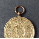 Commemorative medal, coronation 1861 Wilhelm I, gilt bronze