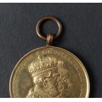 Commemorative medal, coronation 1861 Wilhelm I, gilt bronze