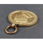 Commemorative medal, coronation 1861 Wilhelm I, gilt bronze