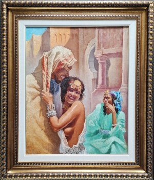 Adam Styka (1890-1959), Zakochana para berberyjska (kopia), poł. XX w.