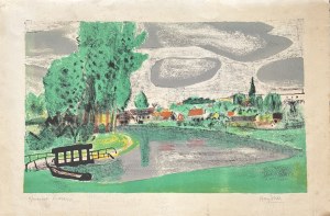 Henryk Hayden (1883-1970), Wiejski pejzaż, ok. 1955-1965
