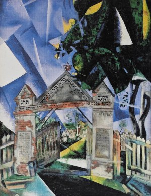 Marc Chagall (1887-1985), Brama cmentarza żydowskiego