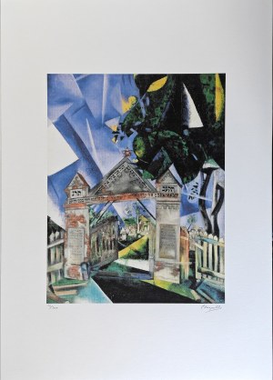 Marc Chagall (1887-1985), Brama cmentarza żydowskiego
