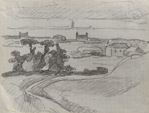 Jean Peske (1870-1949), Rysunek z domami