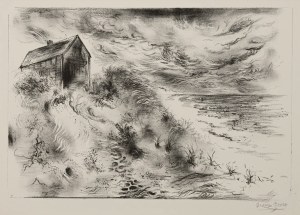 George Grosz (1893-1959), Chmury burzowe - Przylądek Cod, 1949