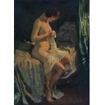 Caspar Ritter (1861-1923), Akt na łóżku, XiX-XX w.