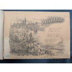 [LITHOGRAPHS: JAN MATEJKO, JULIUSZ KOSSAK, JACEK MALCZEWSKI, FRANCISZEK ŻMURKO, J. I. KRASZEWSKI] [ASNYK] ALBUM: KRAKOW – ZAGREB. 1881. Published by the Artistic and Literary Circle. [TO THE VICTIMS OF THE EARTHQUAKE]