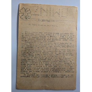 [PRASA KONSPIRACYJNA] ŻNIWO. NUMER 81. 10. września 1944r. WYDAWCA: STRONNICTWO LUDOWE - BATALIONY CHŁOPSKIE, wieś Przemyków w powiat pińczowski [ RZADKIE]