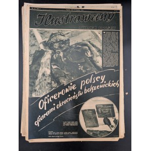 ILUSTROWANY KURJER POLSKI, Jahrgang 1943 [darunter die „Katyn-Ausgabe“] [Propagandablatt, Antisemitismus]