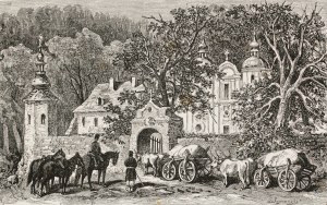 Juliusz KOSSAK (1824-1899), Przed monasterem Ojców Bazylianów