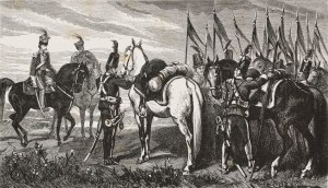 Juliusz KOSSAK (1824-1899), Przygotowania do wymarszu z obozu na pole bitwy w Boryszkowicach 1792 roku