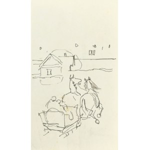 Ludwik MACIĄG (1920-2007), Powrót saniami do domu