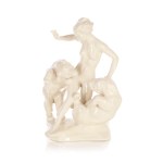 Figurine "Woman fighting two bears"
