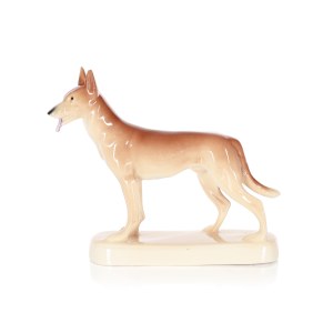 Figurine Dog, Porcelain and Porcelite Works Chodzież