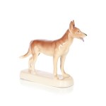 Figurine Dog, Porcelain and Porcelite Works Chodzież