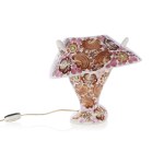 Elżbieta PIWEK-BIAŁOBORSKA (1922 - 1989), "Horned" lamp, "Fajansu" Factory Włocławek