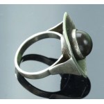 Ring with bronze agate, ZZO Poznan (129)