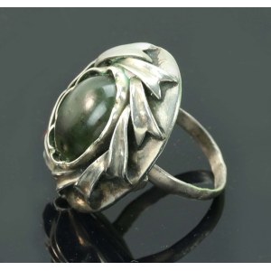 Ring with jade, author's product (132)