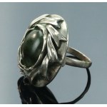 Ring with jade, author's product (132)
