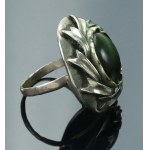 Ring with jade, author's product (132)