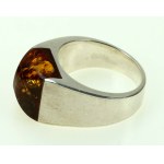 Ring with amber, author