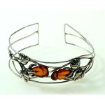 Bracelet with amber "Roses", author