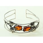 Bracelet with amber "Roses", author