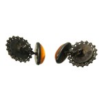 Cufflinks with amber, Danuta Kobielska (185)