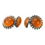 Cufflinks with amber, Danuta Kobielska (185)