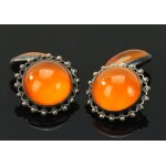 Cufflinks with amber, Danuta Kobielska (185)