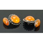 Cufflinks with amber, Danuta Kobielska (185)