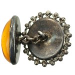 Cufflinks with amber, Danuta Kobielska (185)
