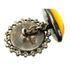 Cufflinks with amber, Danuta Kobielska (185)