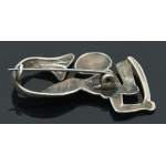 Mermaid brooch, white metal (140)