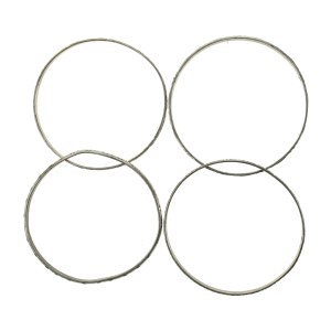 Thin bracelets RITOSH, set of 4 pcs. Silver (149)