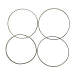 Thin bracelets RITOSH, set of 4 pcs. Silver (149)