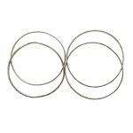 Thin bracelets RITOSH, set of 4 pcs. Silver (149)