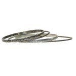 WARMET thin bracelets, set of 4 pcs. Silver (150)