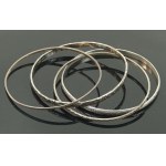 WARMET thin bracelets, set of 4 pcs. Silver (150)