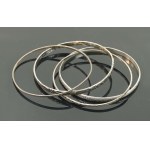 WARMET thin bracelets, set of 4 pcs. Silver (150)