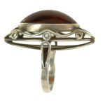 Ring with amber, Metalwork M1 (222)