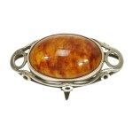 Ring with amber, Metalwork M1 (222)