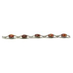 Bracelet with 5 ambers, ORNO (224)