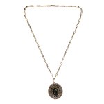 Jade pendant on chain, ORNO by Franciszka Szymanek (216)