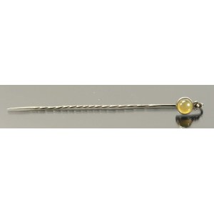 Tie pin with agate, Metalwork M1 (227)