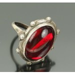 Ring with red stone, ORNO (234)