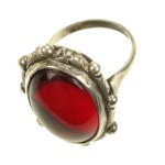 Ring with red stone, ORNO (234)