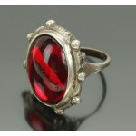 Ring with red stone, ORNO (234)
