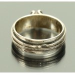 Silver ring with coral, author's product (236)