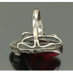 Ring with red agate, Danuta Kobielska (238)
